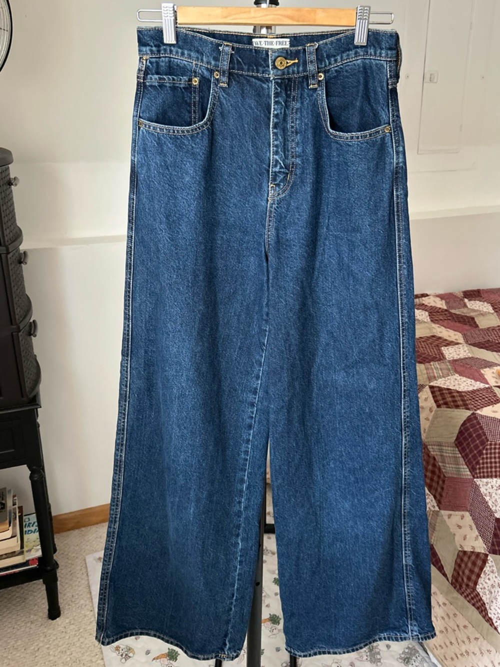 Free People CRVY Gia Wide Leg Jeans 27